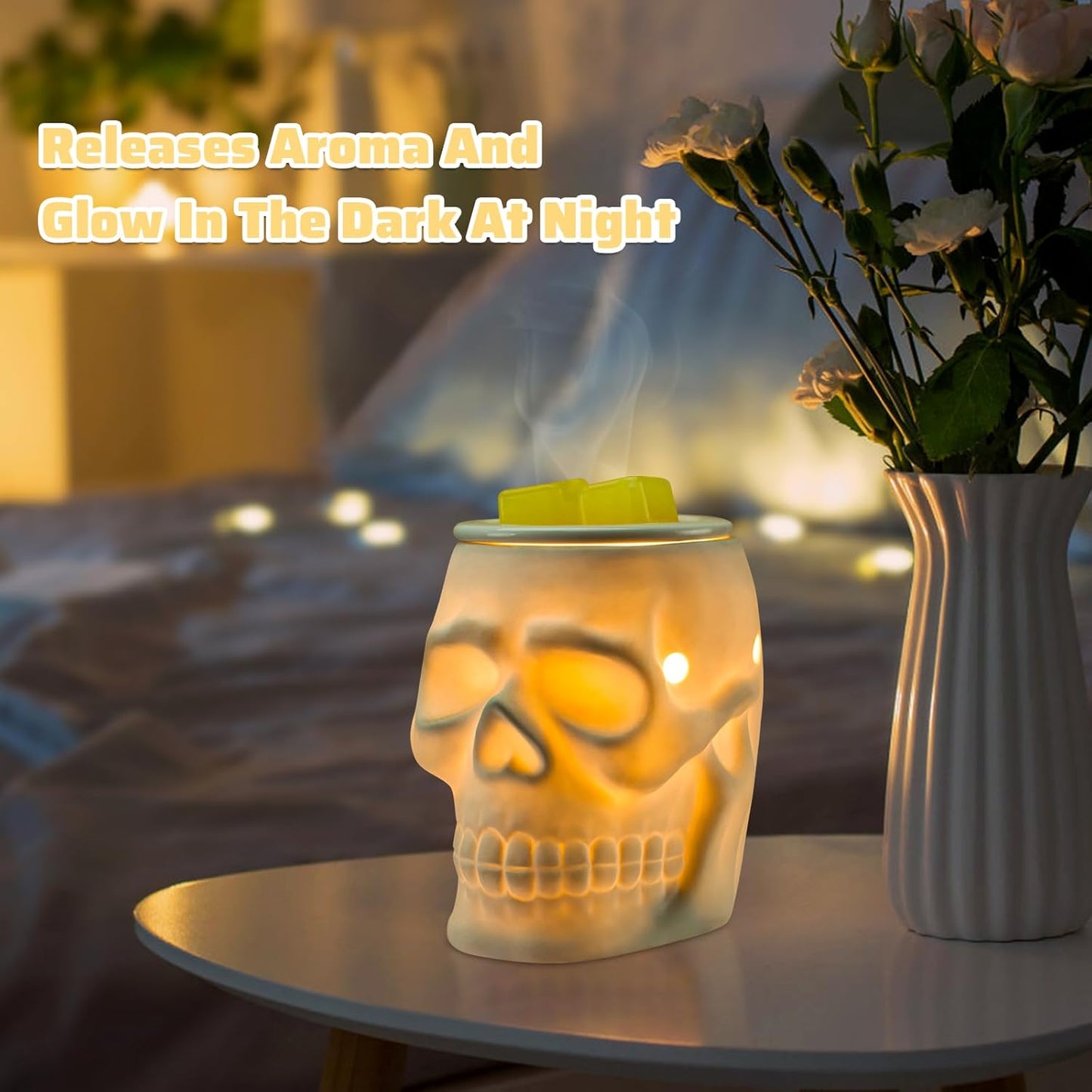 Resurgent Skull Ceramic Electric Wax Warmer - Halloween Collection