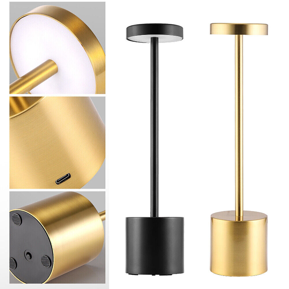 "Touch Dimmable LED Table Lamp with Rechargeable Battery - Indoor/Outdoor USB Lighting"