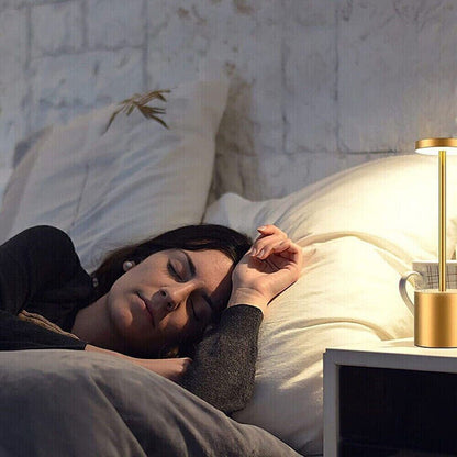 "Touch Dimmable LED Table Lamp with Rechargeable Battery - Indoor/Outdoor USB Lighting"
