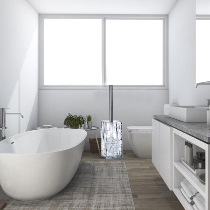 Elegant 5-Piece Clear Acrylic Bathroom Accessory Set for Stylish Bathroom Decor and Housewarming Gift