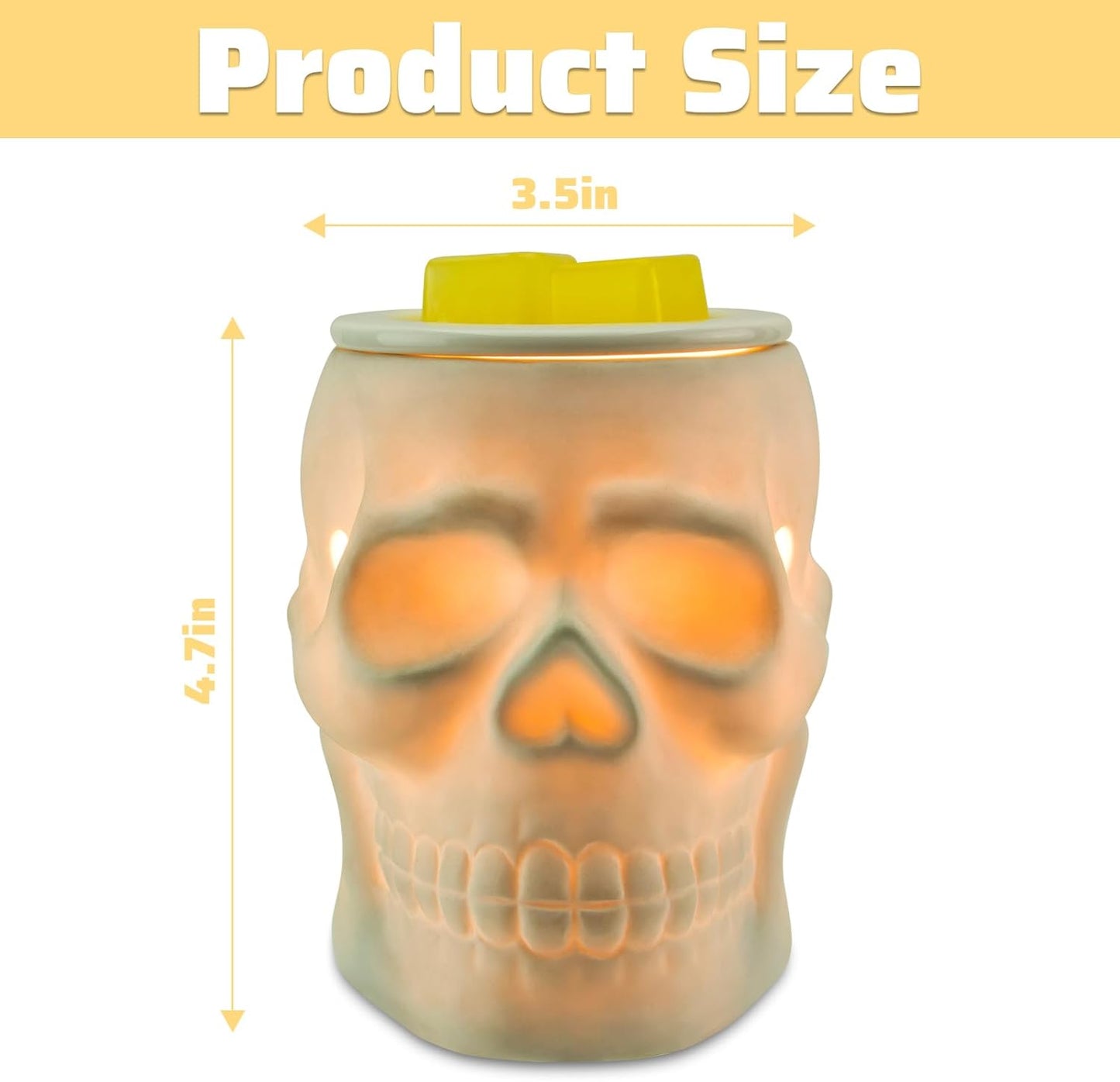 Resurgent Skull Ceramic Electric Wax Warmer - Halloween Collection
