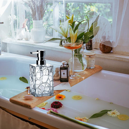 Elegant 5-Piece Clear Acrylic Bathroom Accessory Set for Stylish Bathroom Decor and Housewarming Gift